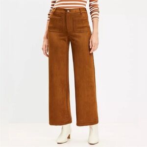 LOFT Brown Wide Leg Pants